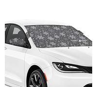 Frostguard Plus | Winter Windshield Cover for Ice and Snow, Standard Size (Snowflake) - Built-in Security Panels, Wiper Blade Coverage + Mirror Covers - Fits Standard Size Cars, 59 x 41 Inches