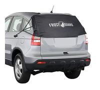 FrostGuard Rear Windshield Cover for Ice and Snow, For SUVs and Trucks - Rear Window Cover to Reduce Scraping, Elastic to Conform to Vehicle's Shape - Secure Hooks for Snug Fit - Black, 59 x 20 Inches