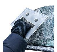Frostguard Scrape Buddy Car Ice Scraper Scrape with a Smile - Quickly Remove Frost, Ice and Snow from Your Vehicle Windows and Wiper Blades - Acrylic with Comfort Neoprene Sleeve - Clear Frost