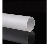 Frosting Acrylic Pipe Aquarium Fish Tank Supplies, Length 50/25cm Home Garden Lampshade Plastic Tube 1pc(25mm*25mm)