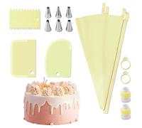 Frosting Piping Kit for Baking - Safe Reusable Piping Bags - Frosting Kit Intricate Designs Sturdy Tools