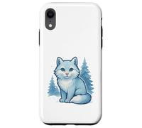 Frostwind Arctic Cat in Snowy Forest Magic Case for iPhone XR