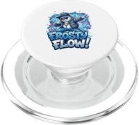 Frosty Flow - Rap Snowman Urban Holiday Design PopSockets PopGrip for MagSafe