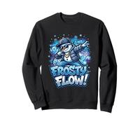 Frosty Flow - Rap Snowman Urban Holiday Design Sweatshirt