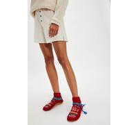 Frosty Friends Slipper Socks by French Knot at Free People in Red Fairile, Size: S-M/P-M - female