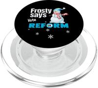 Frosty Says Vote Reform UK - Funny Patriotic Christmas Love PopSockets PopGrip for MagSafe