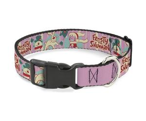 Frosty the Snowman Plastic Clip Dog Collar