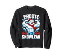 Frosty the Swoleman bodybuilder snowman Ugly Christmas Sweatshirt