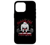 Frosty the Swoleman Deadlift - Funny Christmas Powerlifting Case for iPhone 16 Pro Max