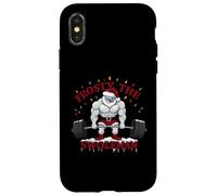 Frosty the Swoleman Deadlift - Funny Christmas Powerlifting Case for iPhone X/XS