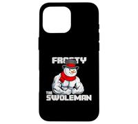 Frosty the Swoleman - Funny Muscular Snowman Christmas Gym Case for iPhone 16 Pro Max
