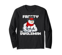 Frosty The Swoleman - Funny Muscular Snowman Christmas Gym Long Sleeve T-Shirt
