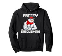 Frosty the Swoleman - Funny Muscular Snowman Christmas Gym Pullover Hoodie
