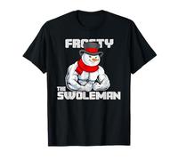 Frosty The Swoleman - Funny Muscular Snowman Christmas Gym T-Shirt