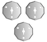 FrostyFlair 3-Piece Replacement Rotary Blades Set for C8 Nano Electric Scissors, Blades for Cutting Cardboard, Paper, Fabric, Leather & Plastic