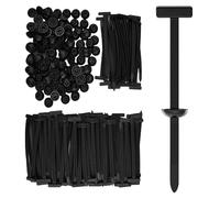 FrostyFlair Cable Tie Buckle, 100 Pieces Nylon Buckles and Fasteners & UV Resistant Cable Clamp, Universal Cable Tie Buckle for Car DIY Workshop