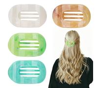 FrostyFlair Duckbill Hair Clip, 4 Pieces Matte Large Non-slip 2025 New Flat Hair Clip, Simply Elegant Duckbill Hair Clips for Women