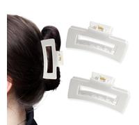 FrostyFlair Hair Clip, 2 Pieces Mello Cloud Clip for Ladies, Squishy Squeezable Large Hair Clip, Comfortable Flexible Non-Locking Non-Slip Claw Clip