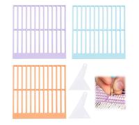 FrostyFlair Ruler for Diamond Art, 3PCS Diamonds Painting Ruler Alignment Tool with 2PCS Correctors, Non-Slip Textured Grid Diamond Art Accessories
