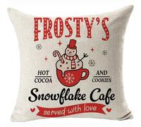 Frosty's Snowllake Cala Pillowcase Lumbar Cushion Cover 45x45cm Removable Served with Love Decor 2Pcs Color:Snowllake Cala