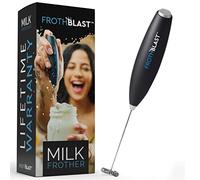 FrothBlast™ Milk Frother Handheld Coffee Frother (Frother) Electric Whisk for Lattes, Cappuccino, Frappe, Matcha, Hot Chocolate (Black)