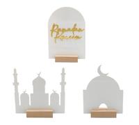 Frotox Reusable Acrylic Ramadans Calendar Board Table Ornament MubarakEid Advent Day Suhoor Iftaar Countdown Gifts Ramadans Countdown Calendar