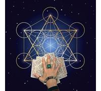 Frotox Tarot Card Tablecloth Altars Cloth Square Crystal Grid Tablecloth Astrology Divination Non-Slip Mat Tapestry Home Decors Divination Cards Table Cloth