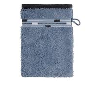 frottana Magic wash glove 15 x 20 cm made of 100% cotton, bluestone