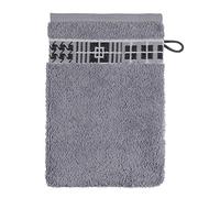 Frottana Möve wash mitt, Cotton Granite, 20 x 15 cm