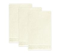 frottana Pearl guest towel 30 x 50 cm made of 100% cotton, ivory 3er set