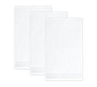 Frottana Pearl guest towel 30 x 50 cm made of 100% cotton, snow 3er set