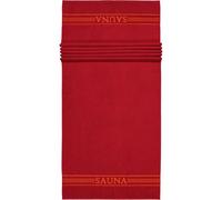 Frottana Sauna Towel with Border, made of 100% cotton, Ruby, 80 x 200 cm