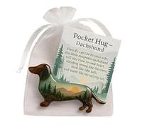 FROVOL 1-3Pcs Miniature Figurine Inspirational Pocket Hug Resin Token With Positive Card Dog Mini For Encouragement For Emotional Z3L9