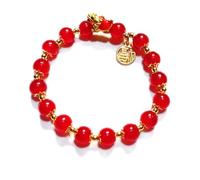 FROVOL 2024 Dragon Year Chinese Style Fu Pendant Dragon Turtle Handstring Crystal ewelry Lucky Gifts Beads Strand Bracelets Couple