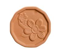 FROVOL Brown Sugar Keeper Saver, Terracotta Sugar Saver Keeps Brown Sugar Soft Or Food Leaf Keep Design Dry Containers Storage Disc containers Saver,Terracotta lid brown with Keeper,Brown Cotta Maint
