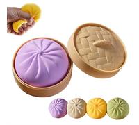 FROVOL Dumpling Squish y, Rainbow Dumplings, Cute Anxiety Relief Fidget Toy, Soft Squeeze Decompression Dough for Adults