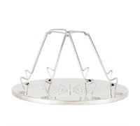 FROVOL Folding Camp Stove Toaster, Portable Folding Camping Toaster 4 Slice, Outdoor Toaster Rack Holder for Camping Fishing Hiking
