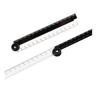 FROVOL Folding Ruler Black And White Simple Student School Drawing Ruler For Kids Child Gift P5g5 Kawaii Birthday Supplies Stationery