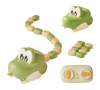 FROVOL Magnetic Snake Game Toy Eating Itself, Remote Control Eating Snake Toys with Sound and Light, Interactive Parent-Child Competitive Game Race Car Toy for Kids Boys Girls