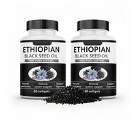 FROVOL Purely Ethiopian Black Seed Oil Capsules 4.64% Thymoquinone, Purely Nutrient Ethiopian Black Seed Oil Softgels, Organic Cold Pressed, Non-GMO, Gluten-Free, 60 Softgels