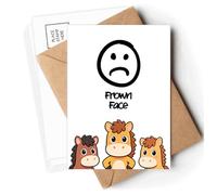 frown sad cute chat fcartoon Postcards Envelopes Cards Mailing Year Horse