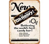 Froy 1927 Oh Henry Candy Bar Wall Tin Sign Retro Iron Poster Painting Plaque Metal Sheet Vintage Personalized Art Creativity Decoration Crafts For Cafe Bar Garage Home