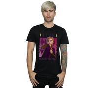 Disney Mens Frozen 2 Anna Live Your Truth T-Shirt - Black - Black - XXL