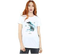 Frozen 2 Elsa With Nokk The Water Spirit Cotton Boyfriend T-Shirt Disney White S