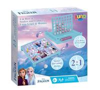 Frozen 2-in-1 Board Game | 4 in-a-Row & Snakes and Ladders Classic Strategy and Family Fun Game | Kids Board Game with Princess Theme | Educational and Creative Game for Kids Ages 6+