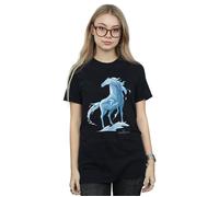 Frozen 2 Nokk The Water Spirit Cotton Boyfriend T-Shirt Disney Black S