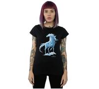 Frozen 2 Nokk The Water Spirit Cotton T-Shirt Disney Black S