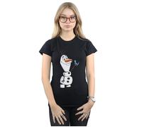Frozen 2 Olaf And Salamander Cotton T-Shirt Disney Black S