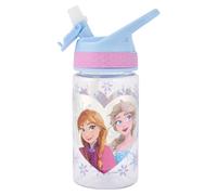 Frozen 2 Snow 430ml Lockable Soft Spout Bottle - BPA-Free, Leak-Proof Design with Elsa, Anna & Olaf Print, Ideal for Kids