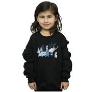 Frozen Anna Sven And Olaf Sweatshirt Disney Black 5-6 Years